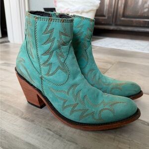 Caborca Silver Liberty Black Katherine Western Boots GUC $240 Size 6